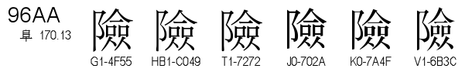 U+96AA